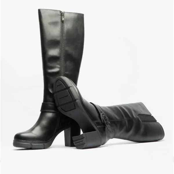 25611-29-098 Ladies Plateau Boots Black Comb