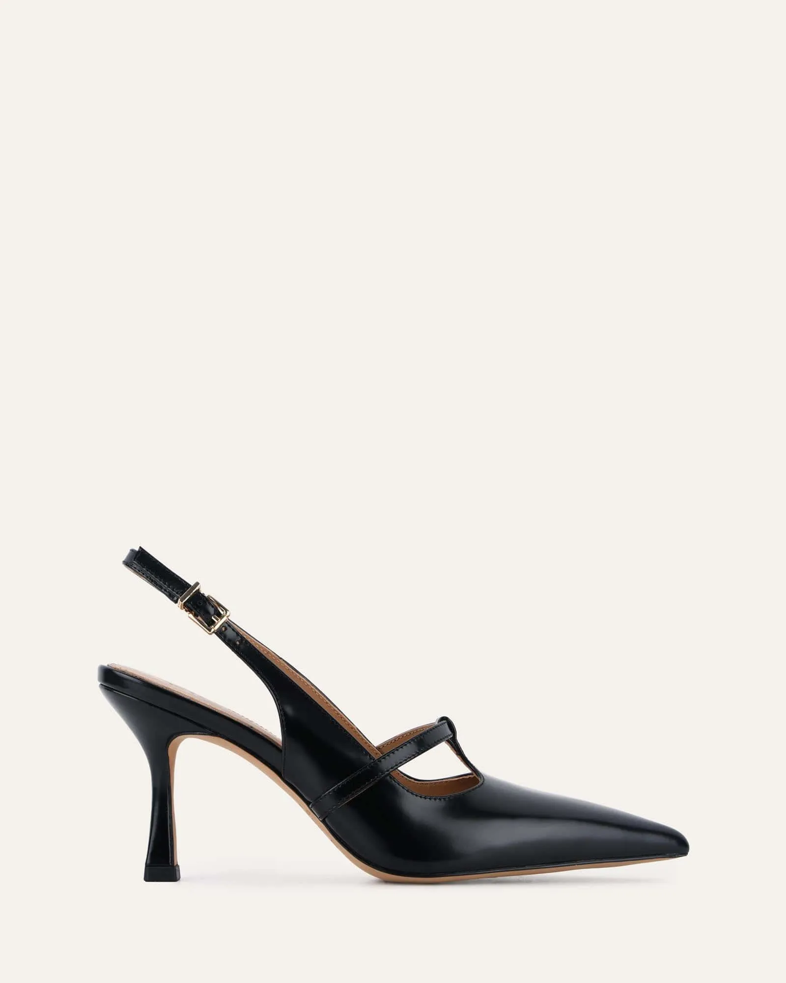 ABIGAIL HIGH HEELS BLACK BOX LEATHER