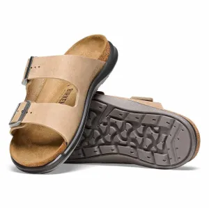 Arizona Rugged in Tobacco Brown Oiled Leather Regular Width by Birkenstock