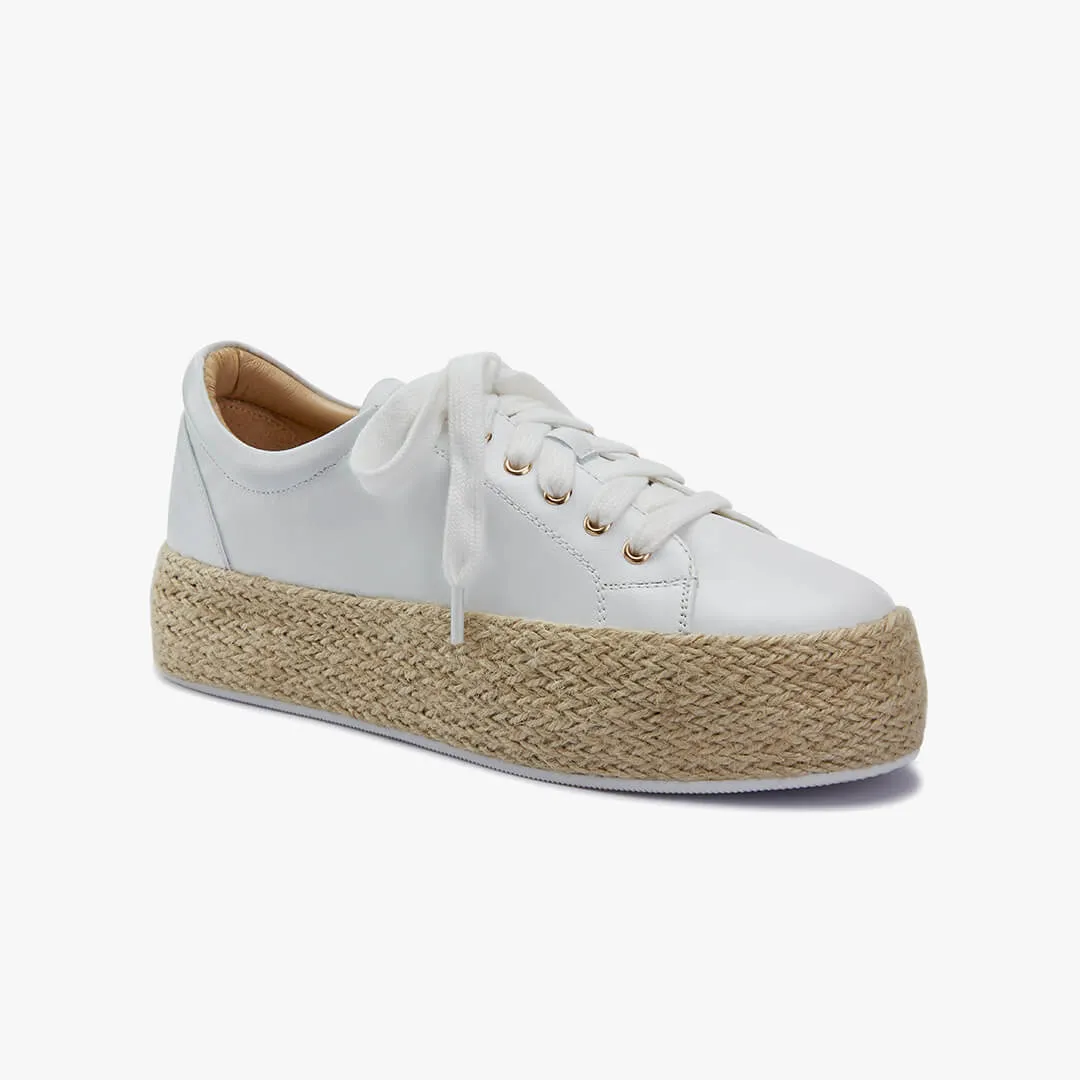 *BEST DAY - raffia flatform sneakers