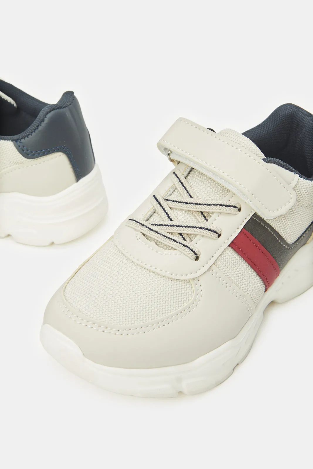 Boys Beige Chunky Sneakers