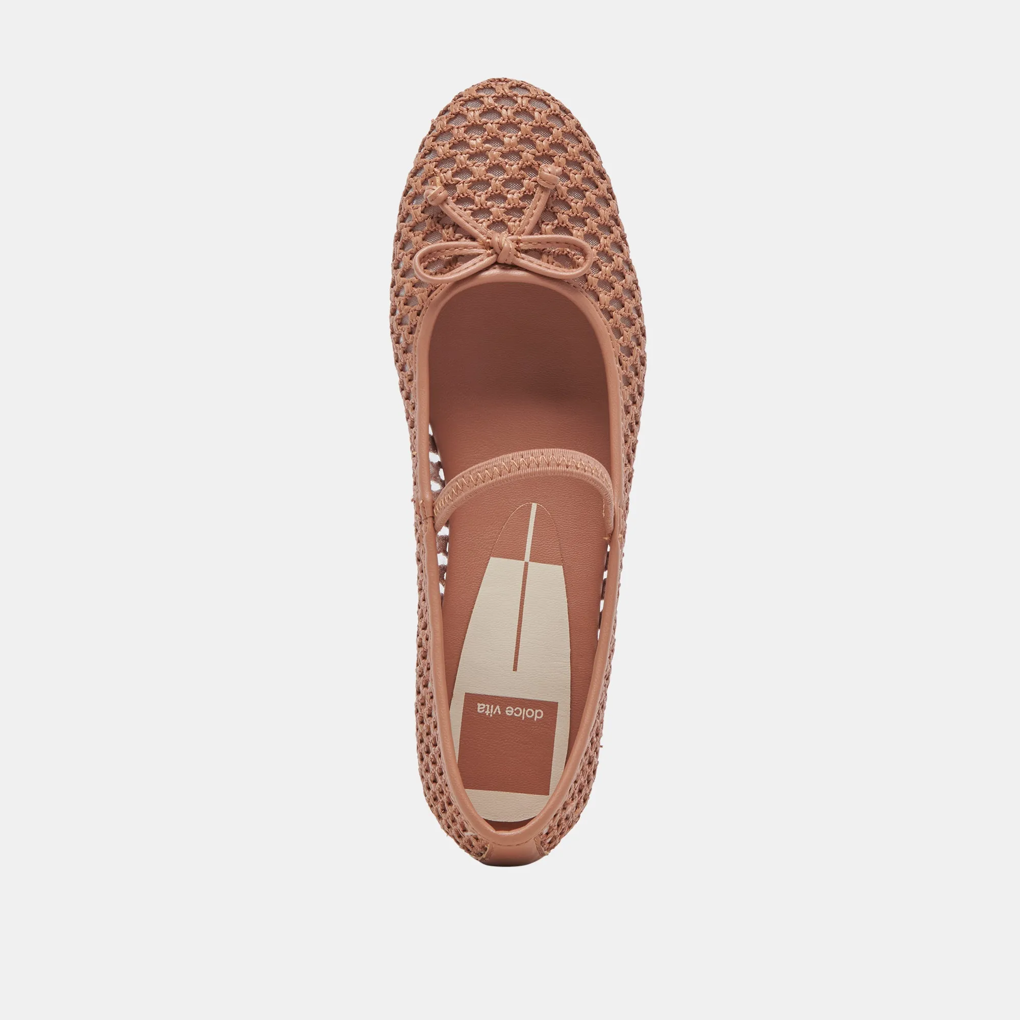 CARIN RAFFIA BALLET FLATS CIDER RAFFIA