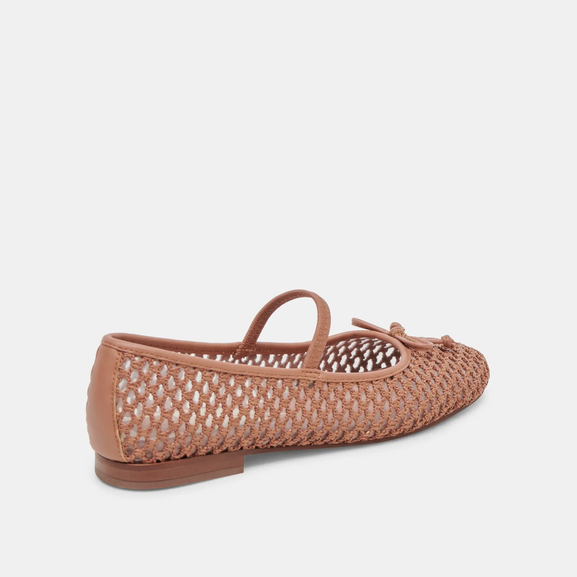 CARIN RAFFIA BALLET FLATS CIDER RAFFIA