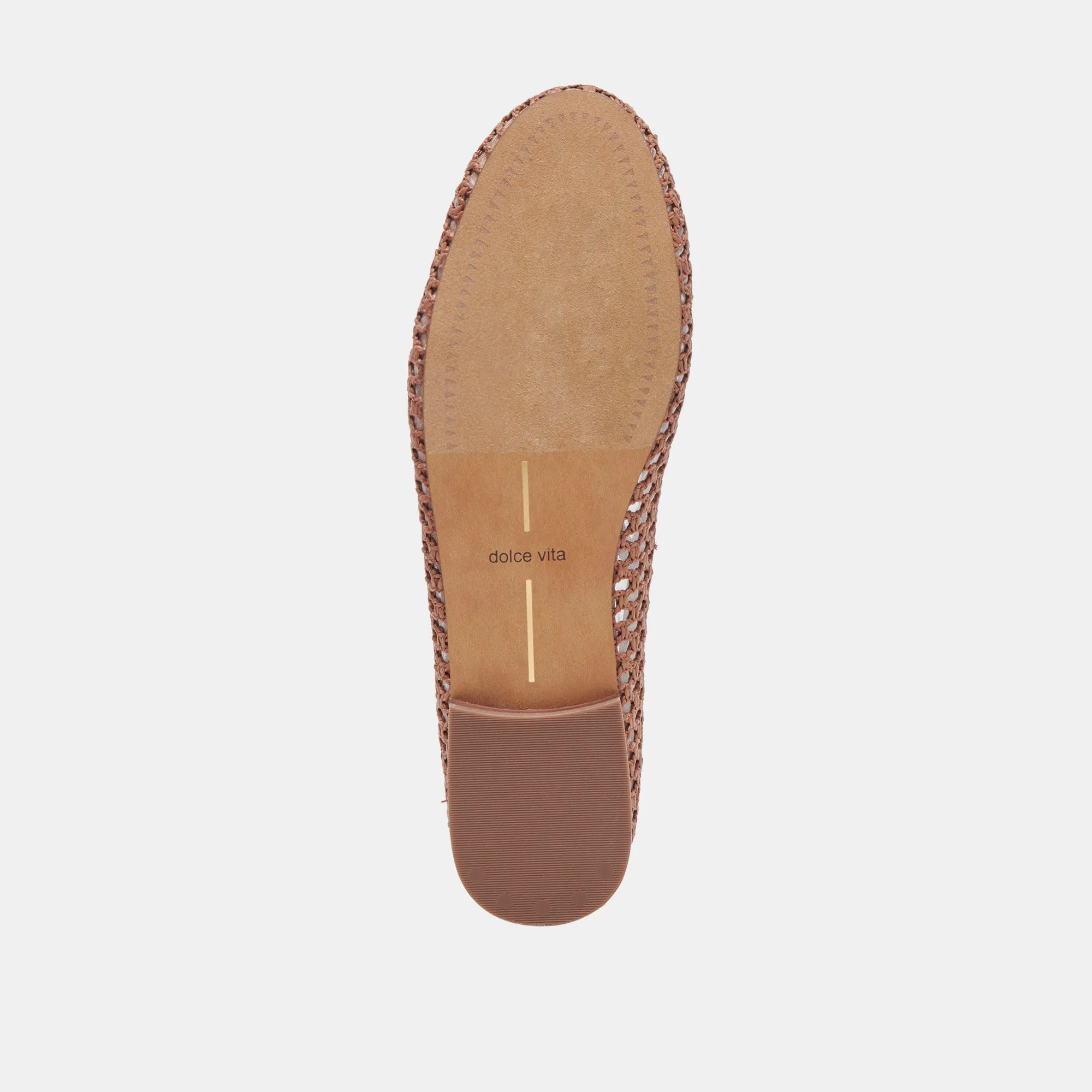 CARIN RAFFIA BALLET FLATS CIDER RAFFIA