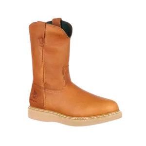 Georgia Boot Men's Wedge Work Wellington Barracuda Gold Boots