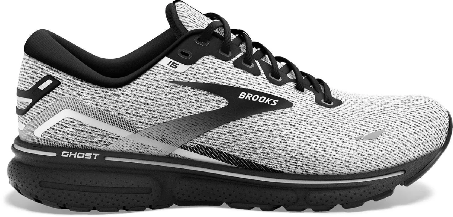 Ghost 15 Road Running Shoe - Brooks Men's, White