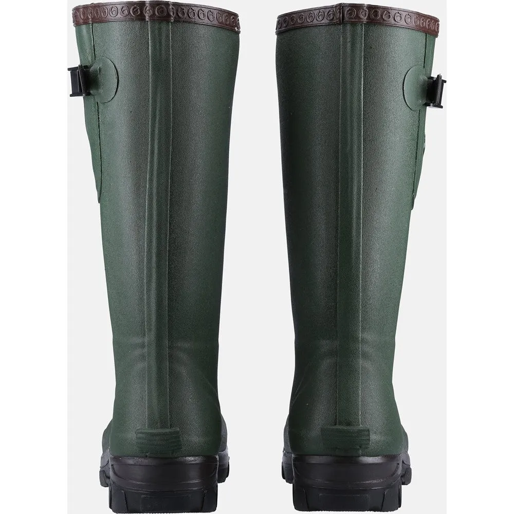 Grange Buckle Fastening Wellingtons Green