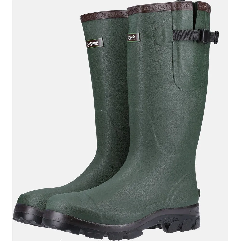 Grange Buckle Fastening Wellingtons Green