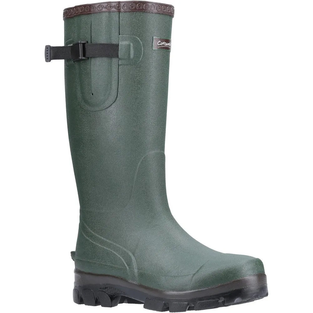 Grange Buckle Fastening Wellingtons Green