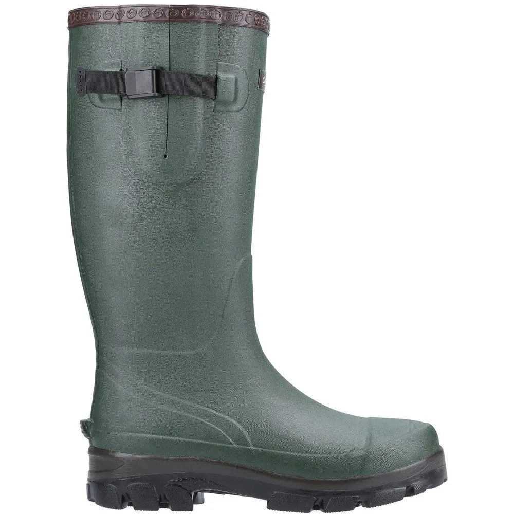 Grange Buckle Fastening Wellingtons Green