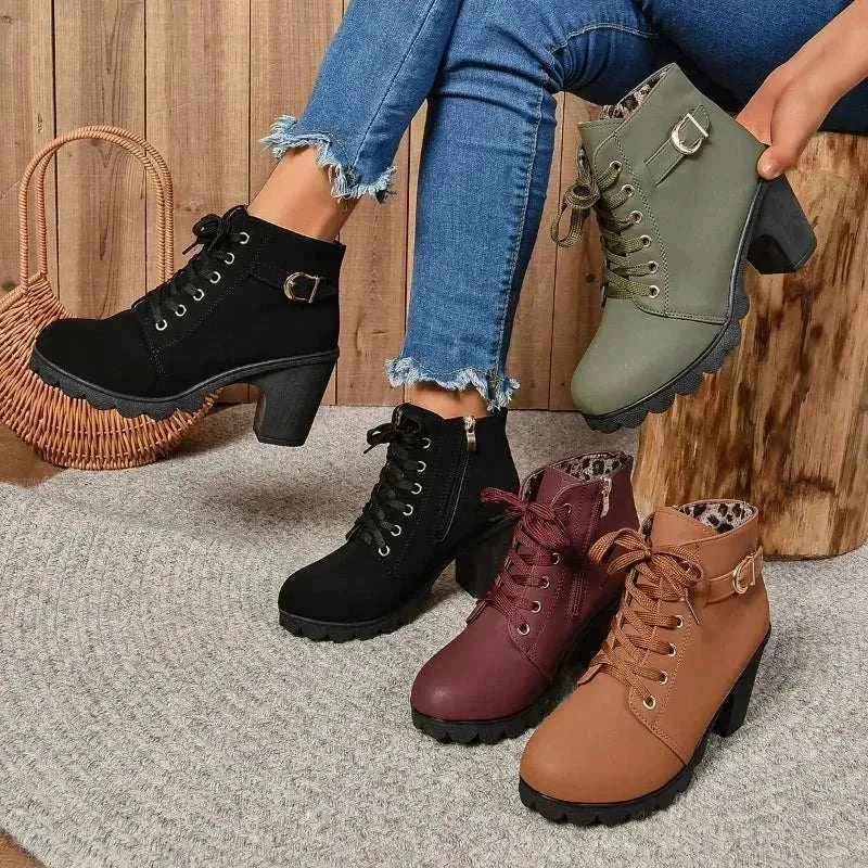 High Heel Boots for Women - Ankle Boots, Womens winter booties 2024