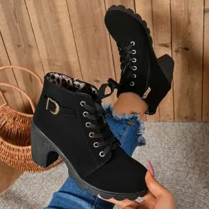 High Heel Boots for Women - Ankle Boots, Womens winter booties 2024