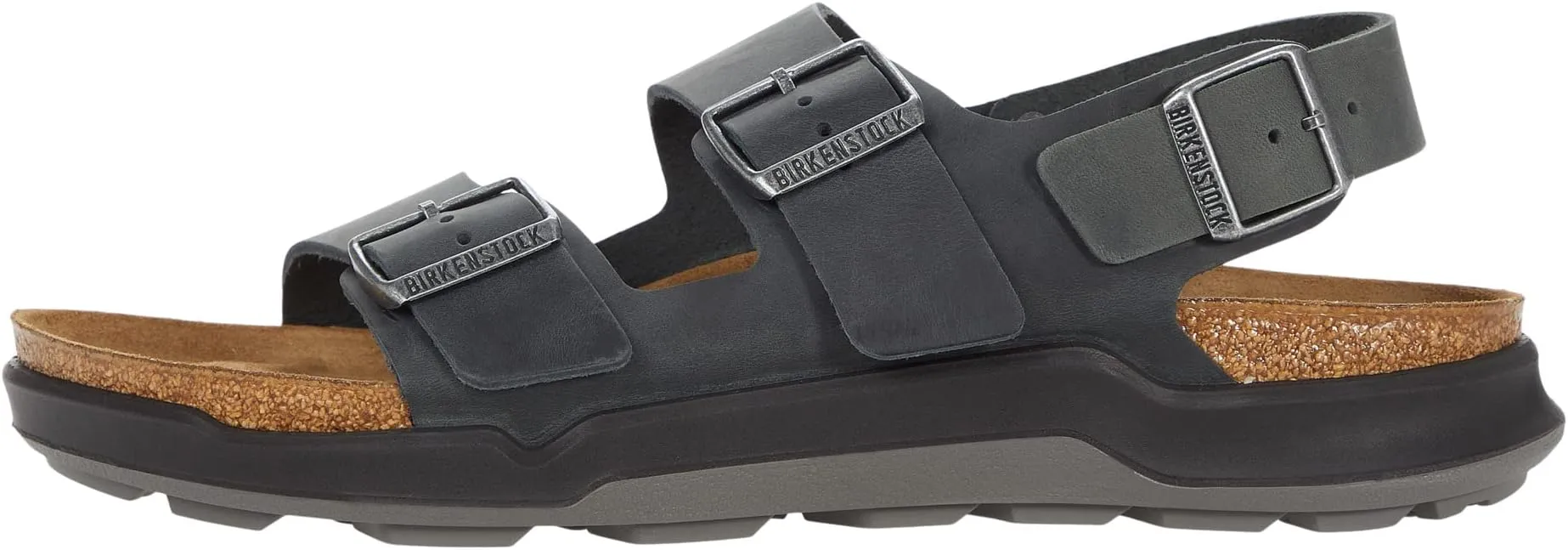 Milano Rugged Sandals (Men) Birkenstock in Black Oiled Leather