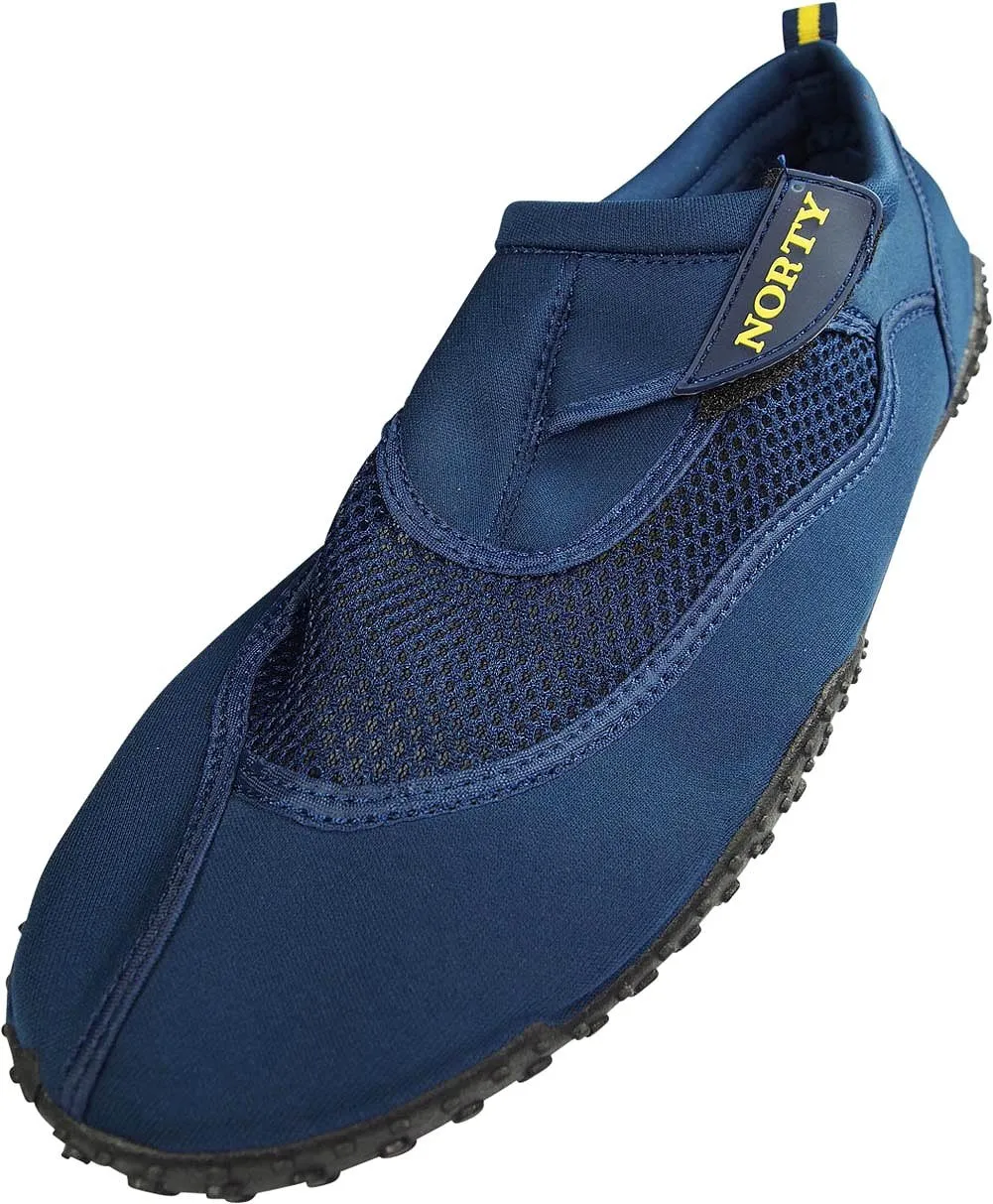 Norty Mens Big Sizes 13-15 Water Wave Aqua Sock Shoe Pool Beach Surf Slip On, 39450