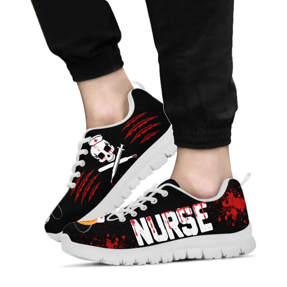 Nurse Sneaker, Nurse Halloween Blood Shoes Sneakers Shoes, Best Shoes For Nurses