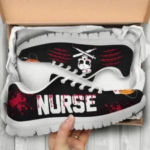 Nurse Sneaker, Nurse Halloween Blood Shoes Sneakers Shoes, Best Shoes For Nurses