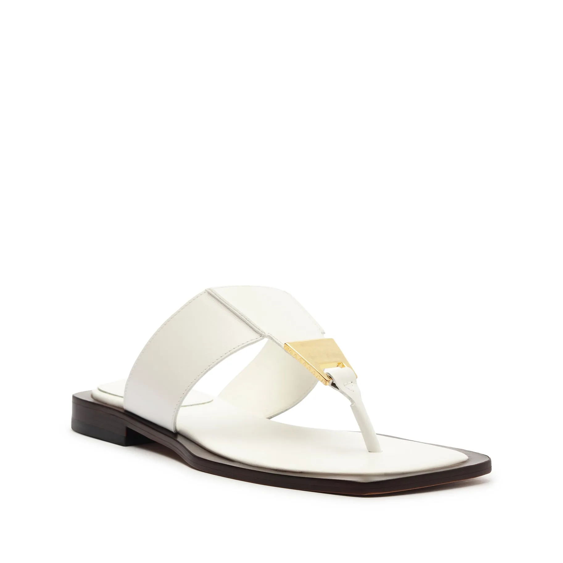 Salma Leather Flat Sandal