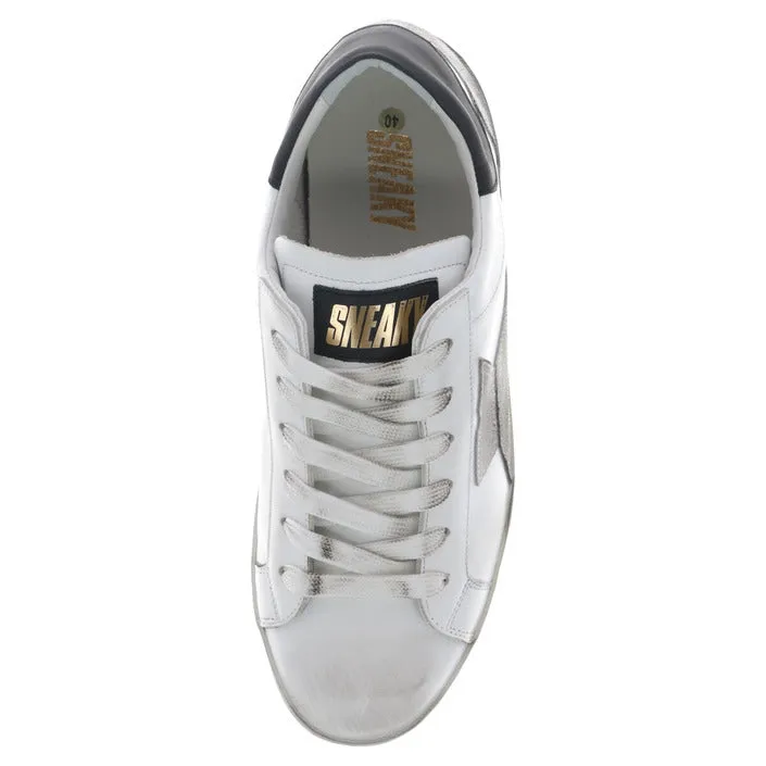 Sleek White Men's Sneakers