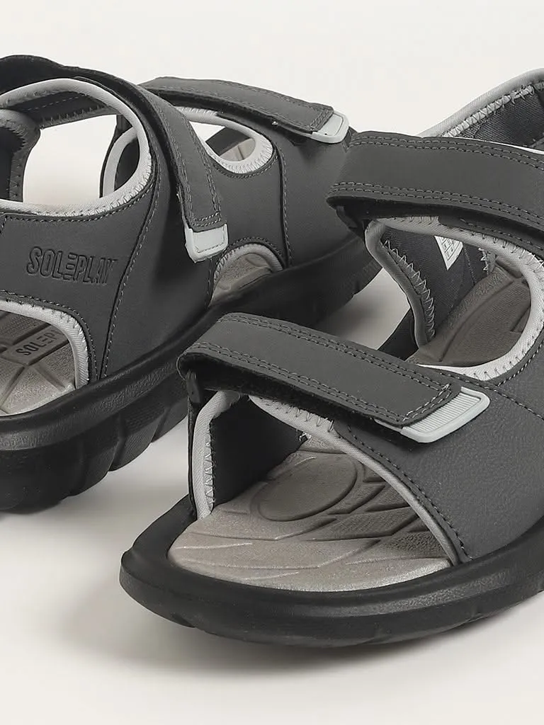 SOLEPLAY Grey Double Band Sandals