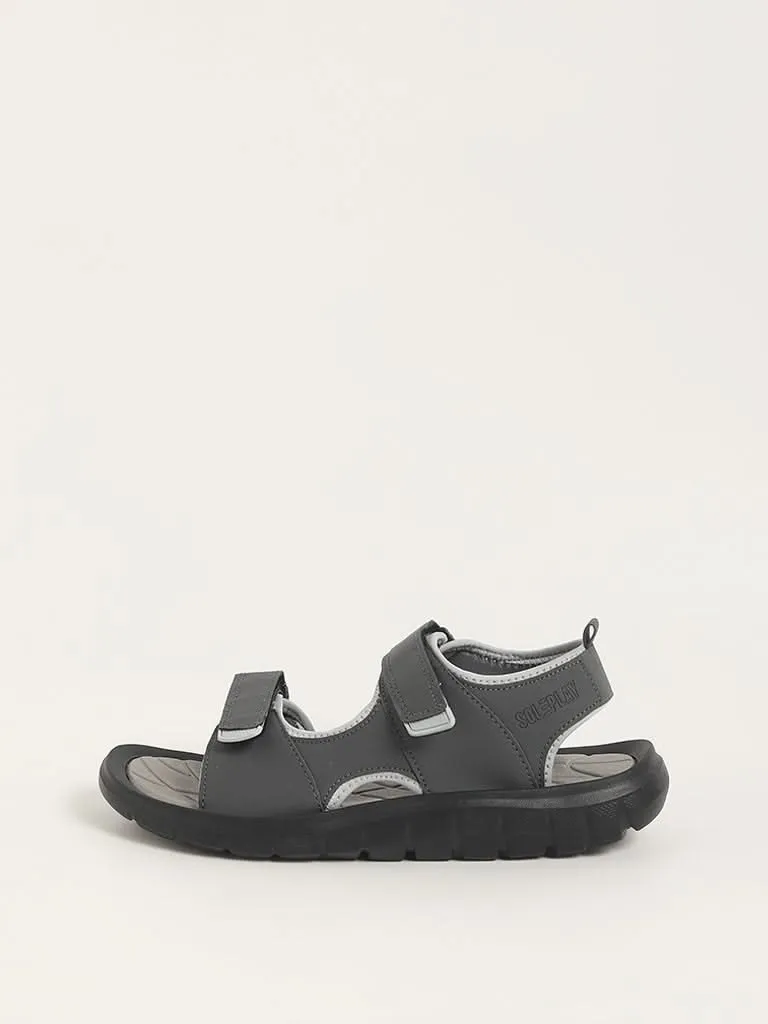 SOLEPLAY Grey Double Band Sandals