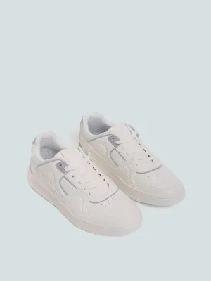 SOLEPLAY White Grey Lace-up Sneakers