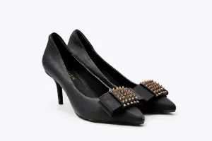 Studs Pointed Toe Heels