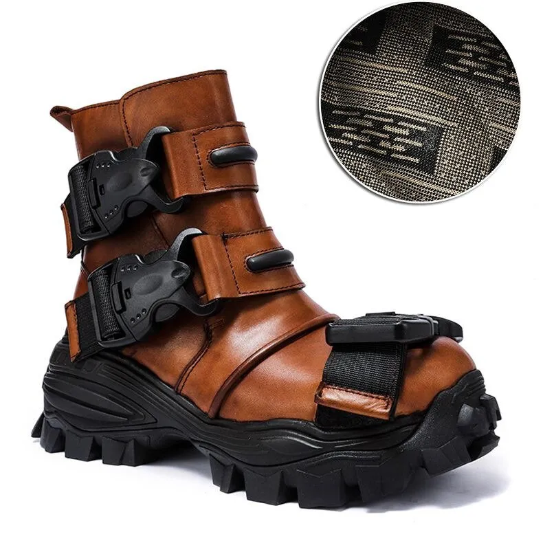 TEEK - Italian Desert Triple Buckle Boots