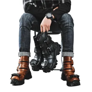 TEEK - Italian Desert Triple Buckle Boots