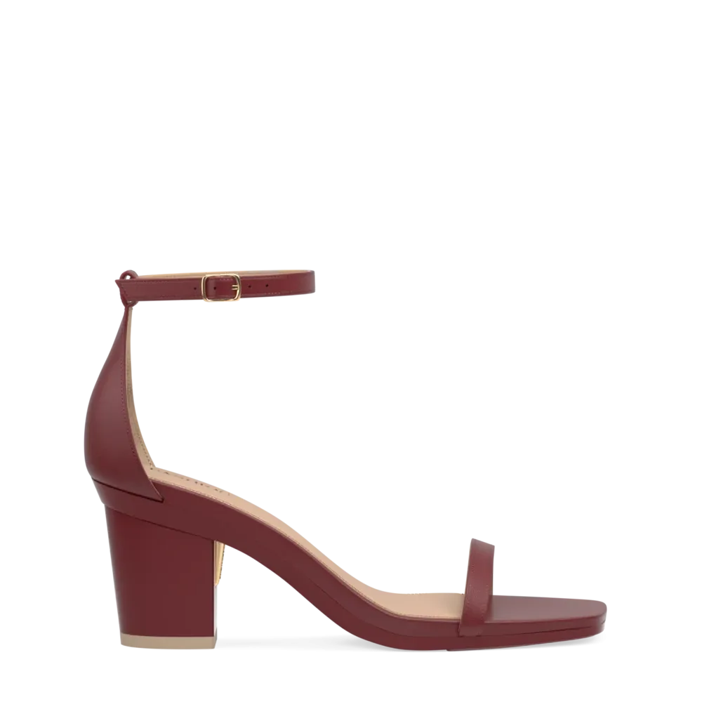 The Gigi - Merlot Leather 3 Block