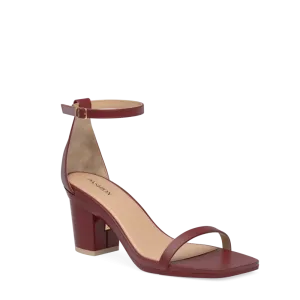 The Gigi - Merlot Leather 3 Block