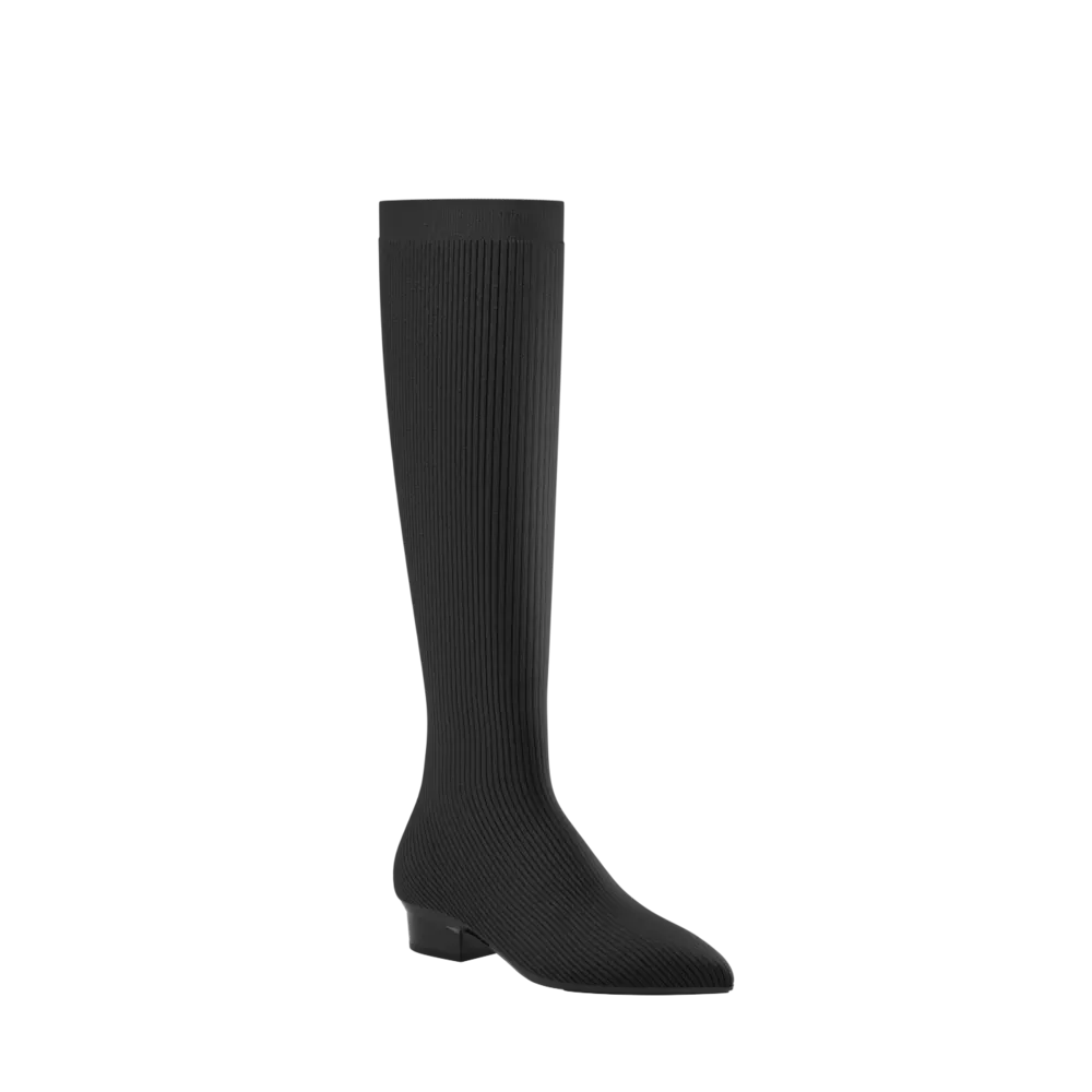 The Knee High Boot Coal Knit