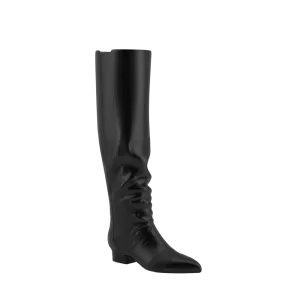 The Knee High Boot Coal Leather