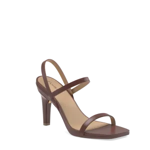 The Slingback Miranda - Walnut   Stiletto Heel Kit 4 Walnut-FINAL SALE