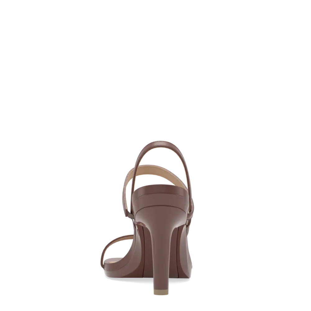 The Slingback Miranda - Walnut   Stiletto Heel Kit 4 Walnut-FINAL SALE