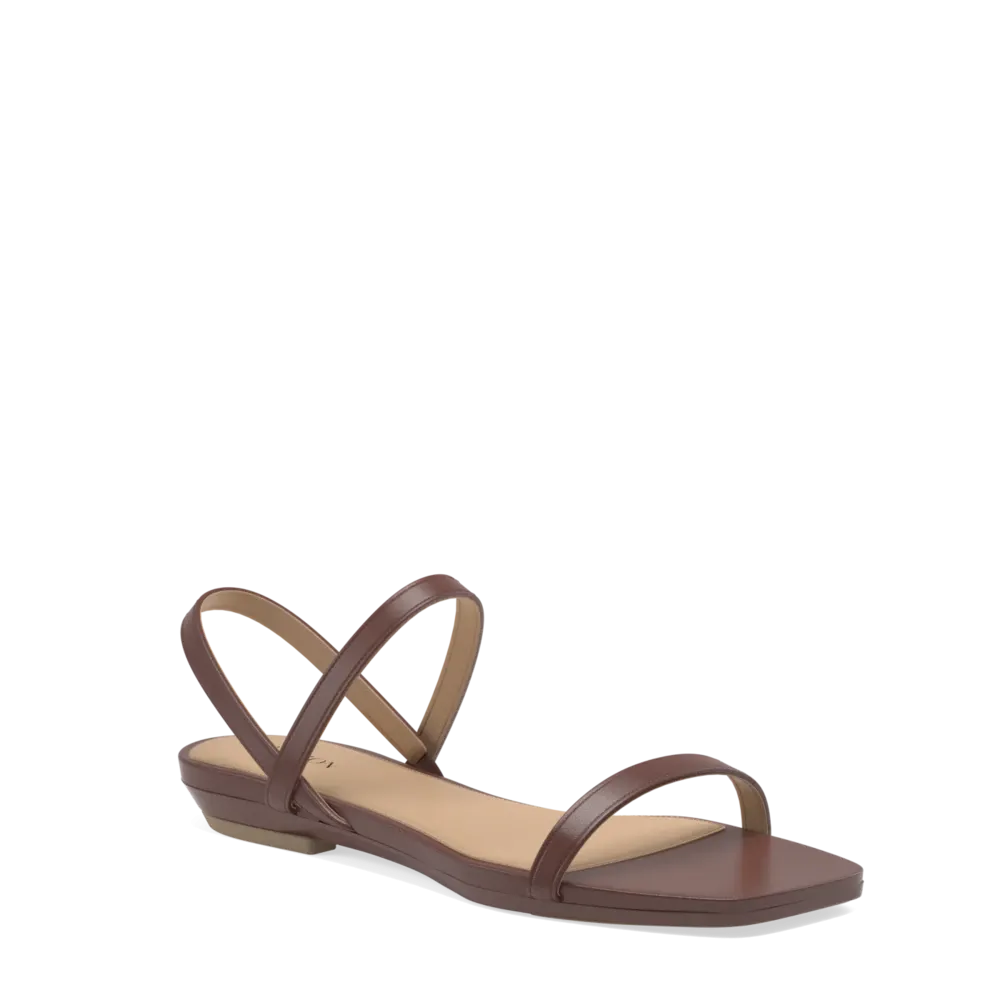 The Slingback Miranda - Walnut   Stiletto Heel Kit 4 Walnut-FINAL SALE