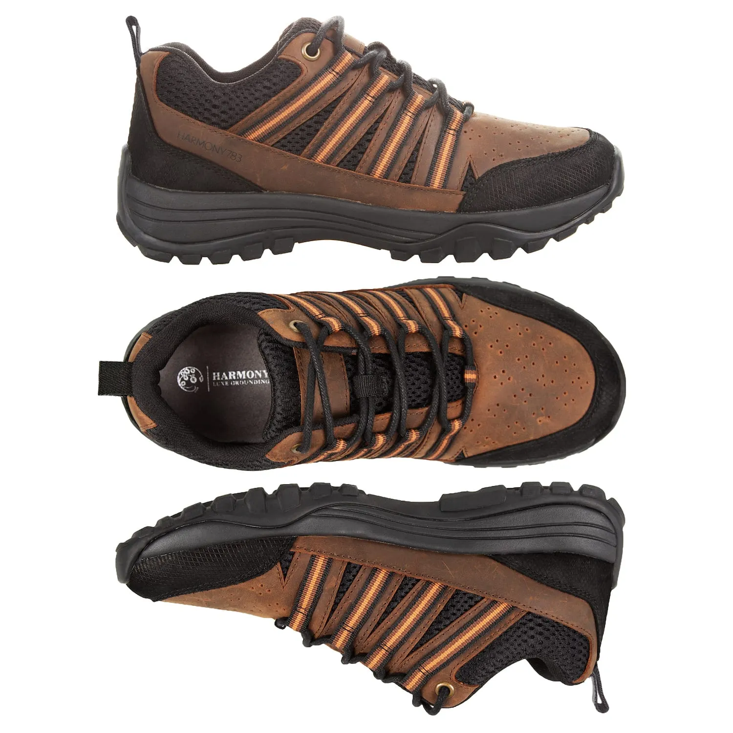 Trail Shoe • Jesse Brown Leather & Black Mesh