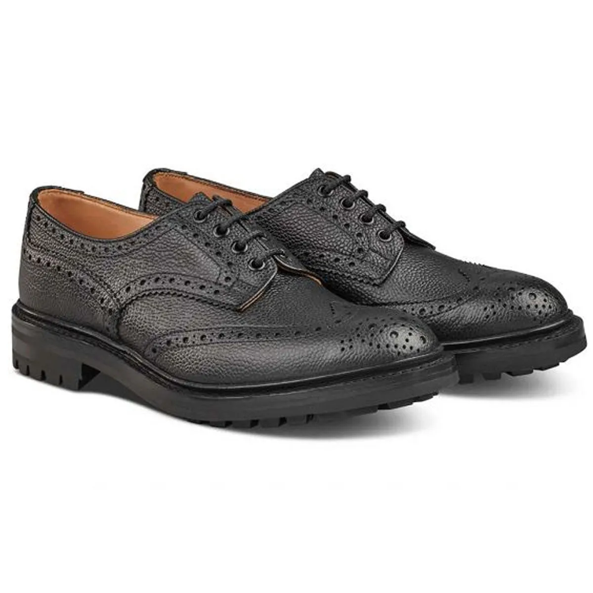 TRICKER'S Ilkley Shoes - Mens - Black Scotch Grain