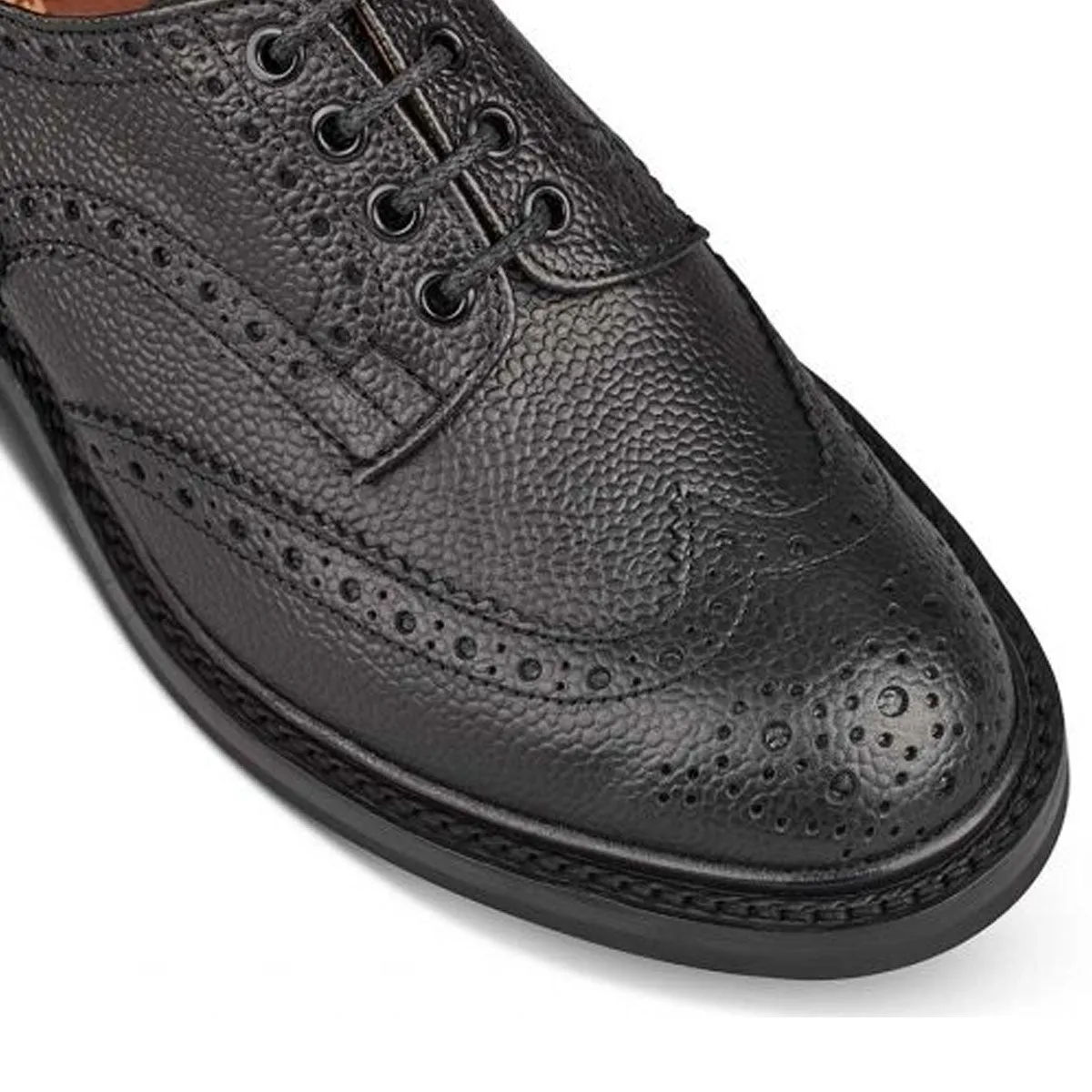 TRICKER'S Ilkley Shoes - Mens - Black Scotch Grain