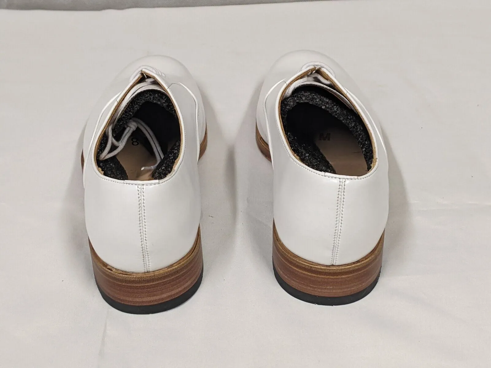 White Leather Parade Shoes Naval Dress Uniform British Royal Navy