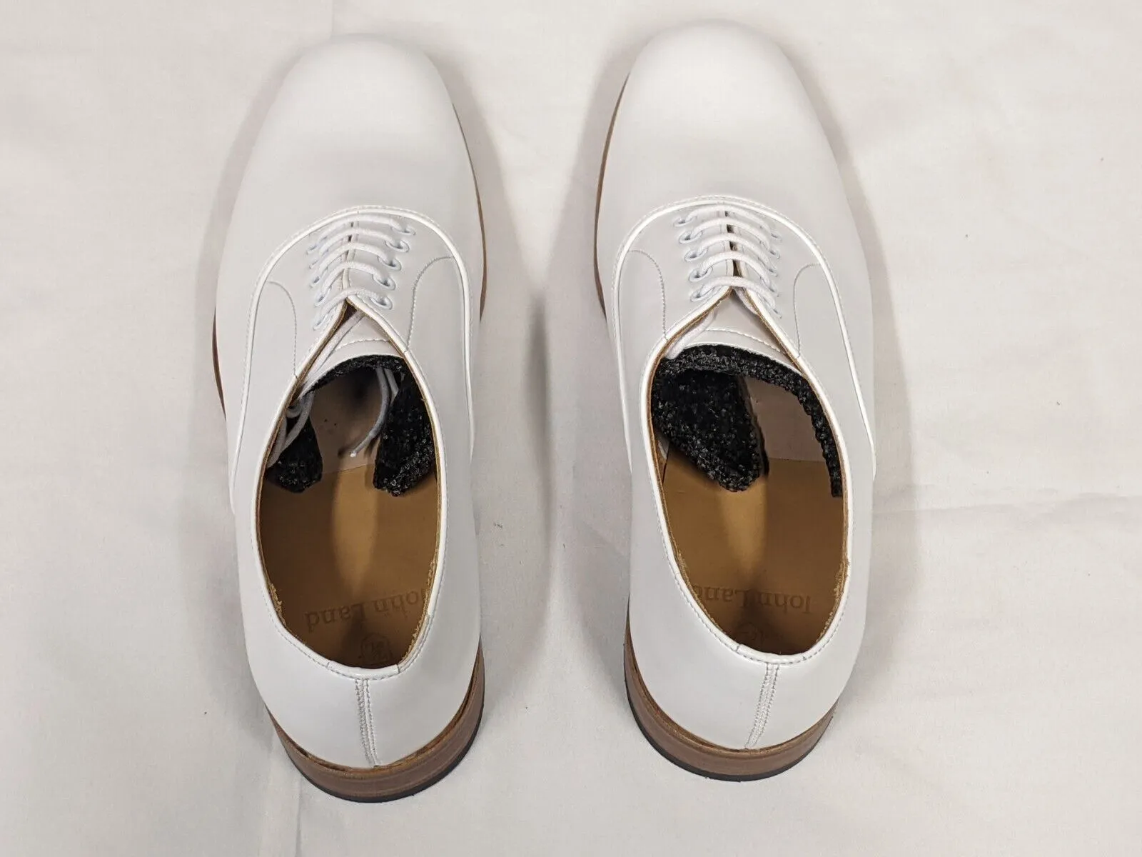 White Leather Parade Shoes Naval Dress Uniform British Royal Navy