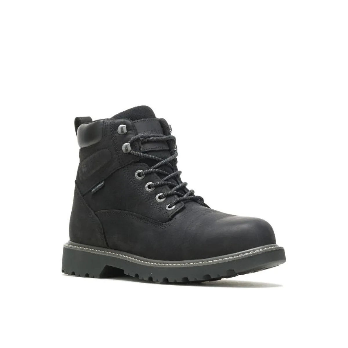 WOLVERINE W10691-EW FLOORHAND WP MN'S (Extra Wide) Black Leather Work Boots